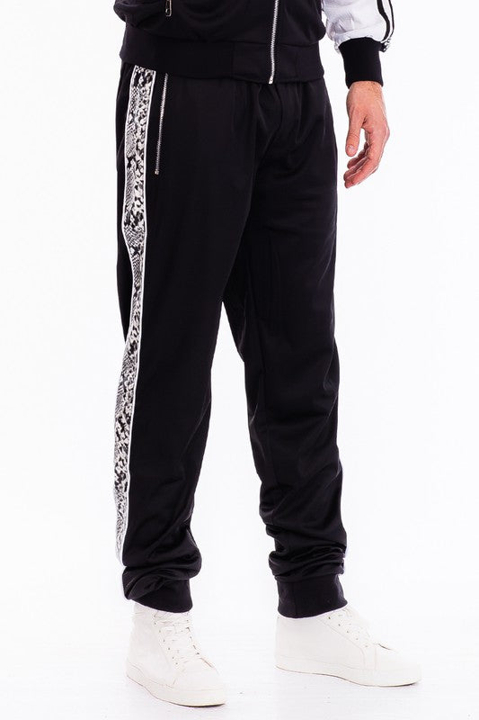 Snake Side Print Track Jogger – Black, S–3XL Black L
