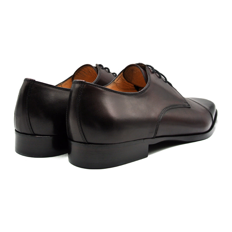Zelli Italia Enzo Men's Lace-Up Dress Shoe | Italian Calfskin Blake Construction – Black Cherry Black Cherry 9.5 M