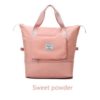 Dry & Wet Separation Sports Shoulder Bag – Large Oxford Gym Bag, 13 Colors Sweet powder