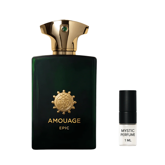Amouage Epic Man Eau de Parfum – Silk Road Spice, Oud & Leather, Men’s 1ML Sample