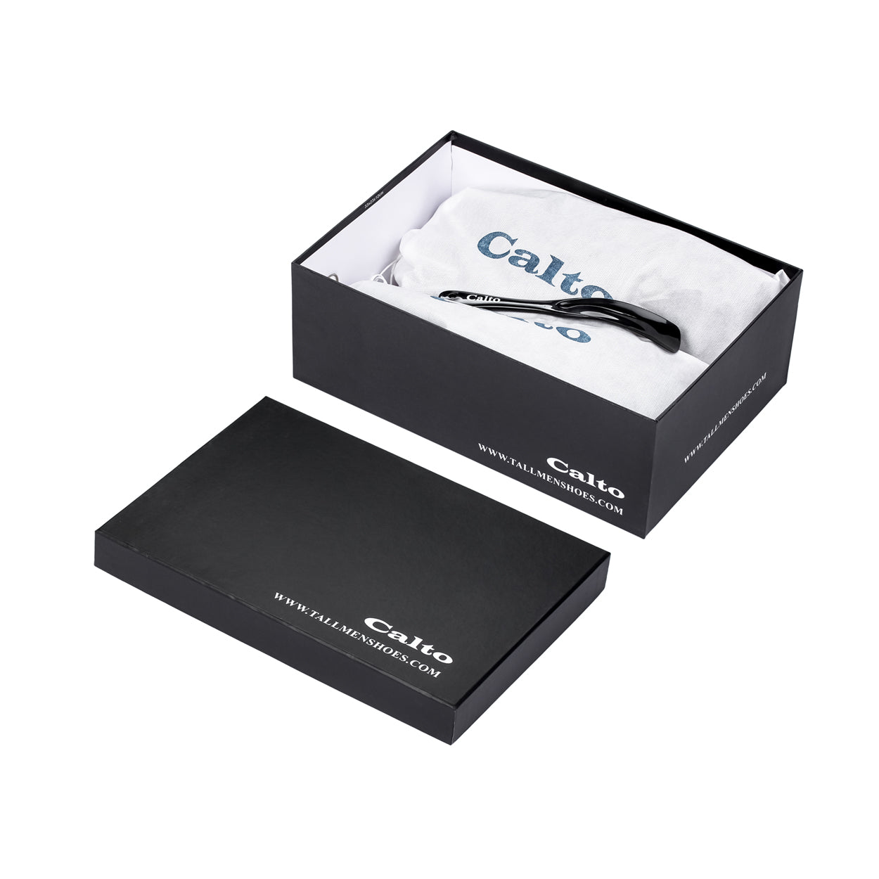 CALTO - Q393 - 3 Inches Taller (Black) - Basketball High-Top Sneakers