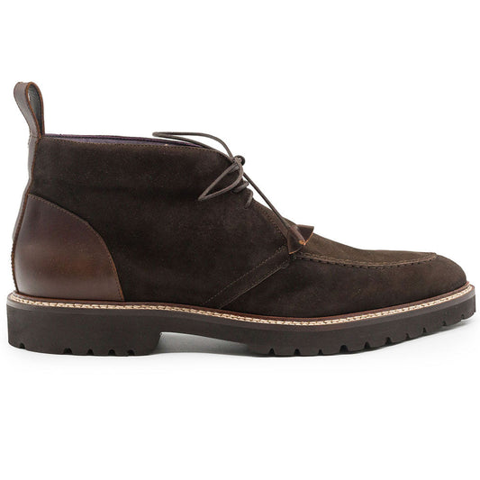 Zelli Italia Campo High Men's Chukka Boot – Italian Sueded Goatskin, Nicotine Nicotine M