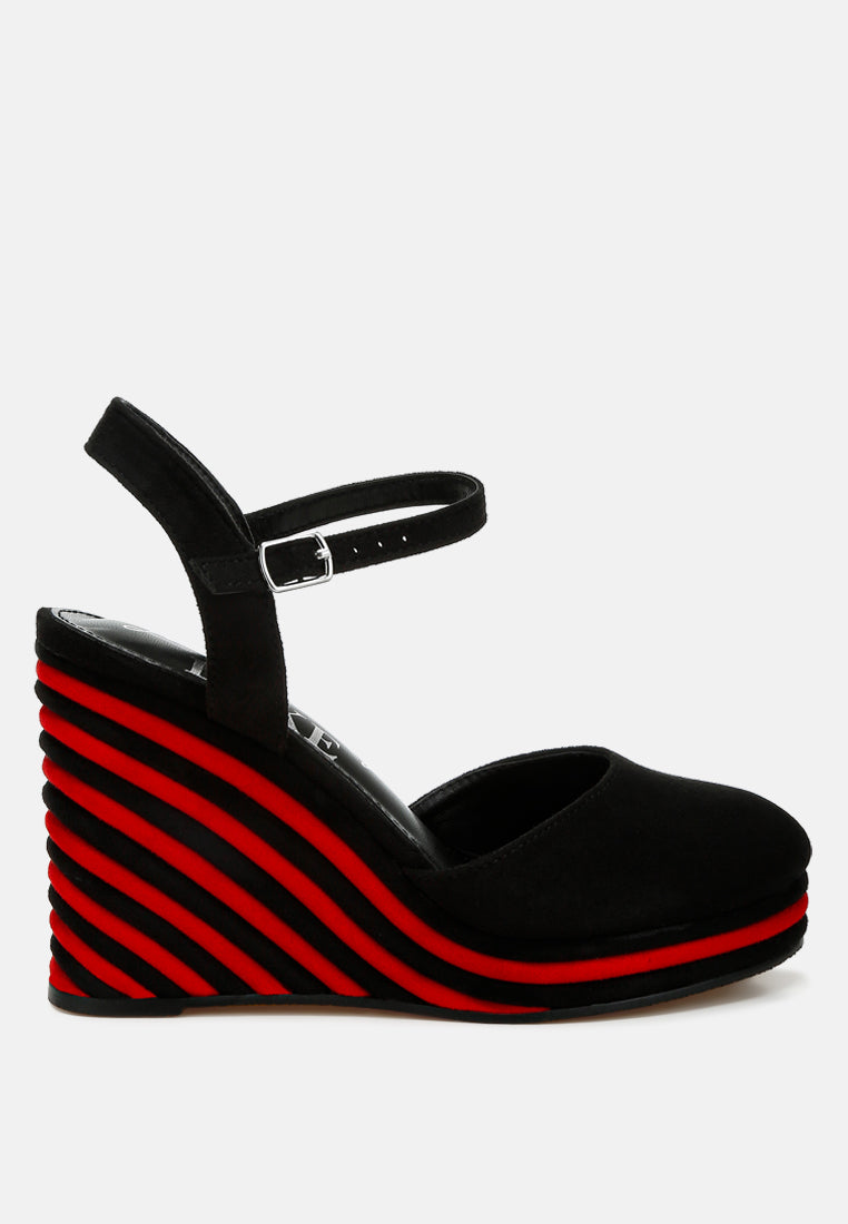 Manifest Dual Tone Wedge Sandals by London Rag