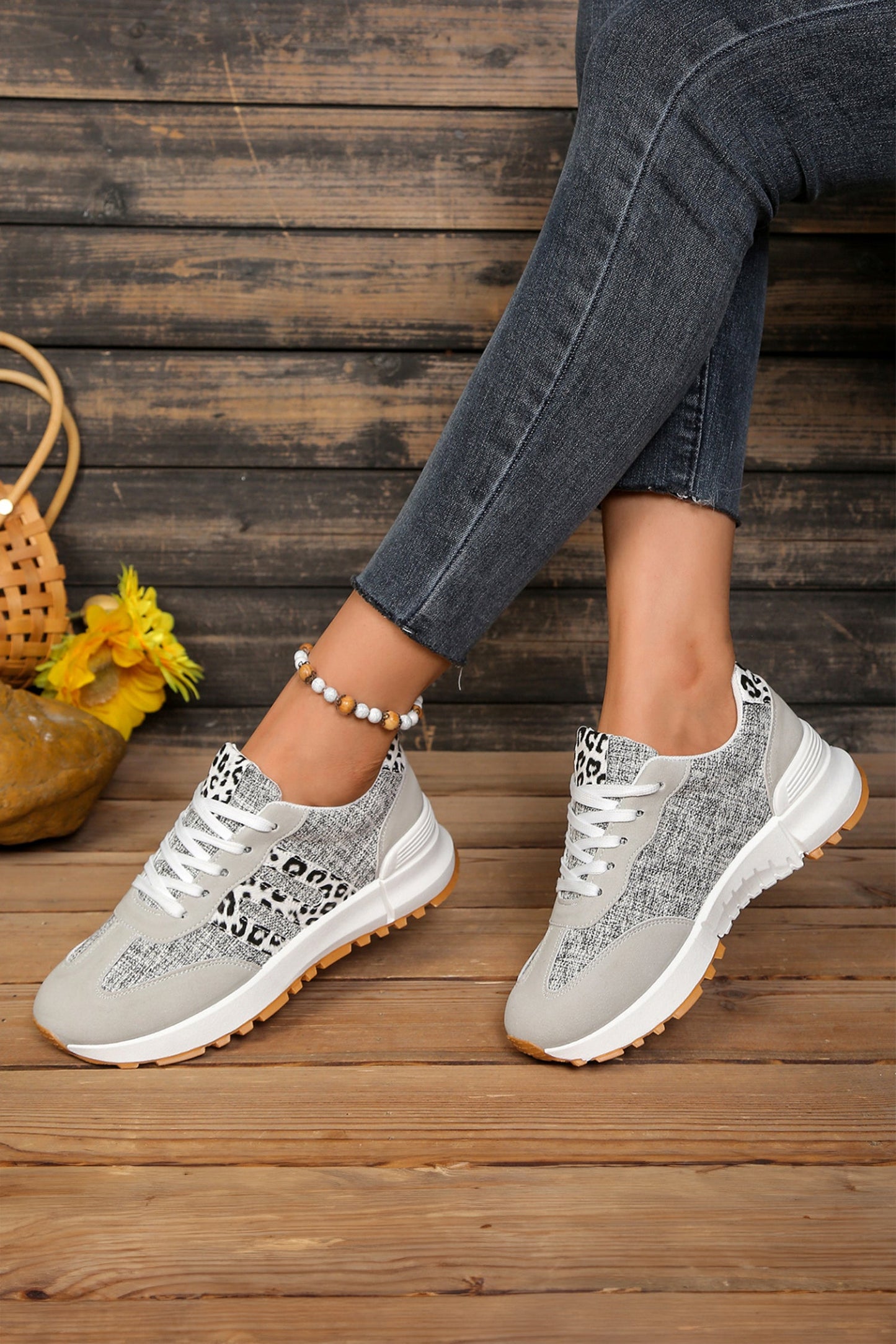 Rosalia Detail Lace Up Sneakers by Threaded Pear