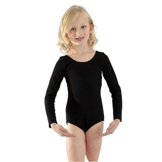 Sansha Cotton Long Sleeve Black 4-5