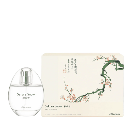 d’Annam Sakura Snow Eau de Parfum – Fresh Floral, Cherry Blossom & White Musk, Unisex 50ML 1.7OZ Retail Bottle