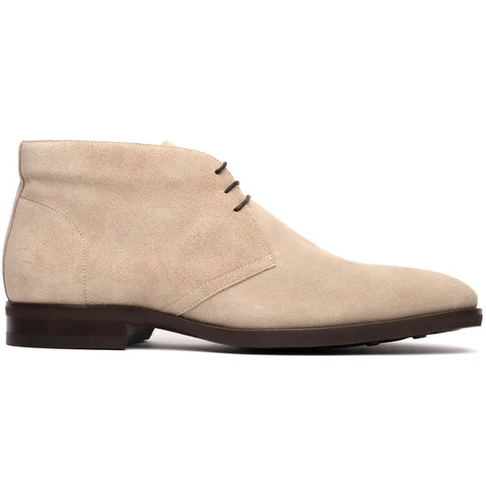 Zelli Italia Marco Men's Chukka Boot | Suede Calfskin Blake Construction – Sand