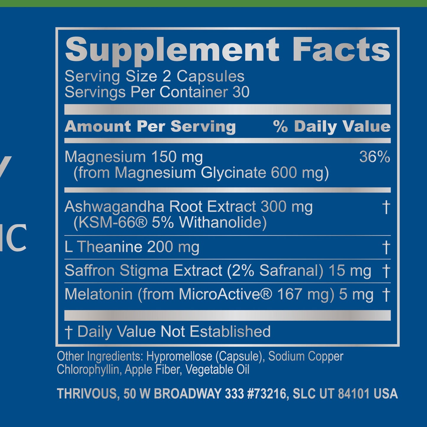 Serenity Nightly Nootropic by Thrivous