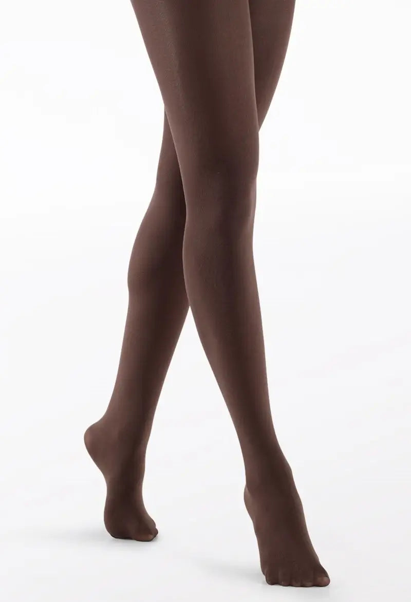 Adult Footed Tights | Opaque Microfiber Hosiery Cocoa