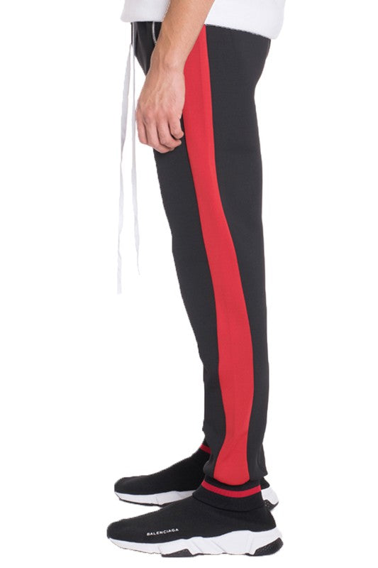Men's Heavyweight Sweat Joggers Black Red