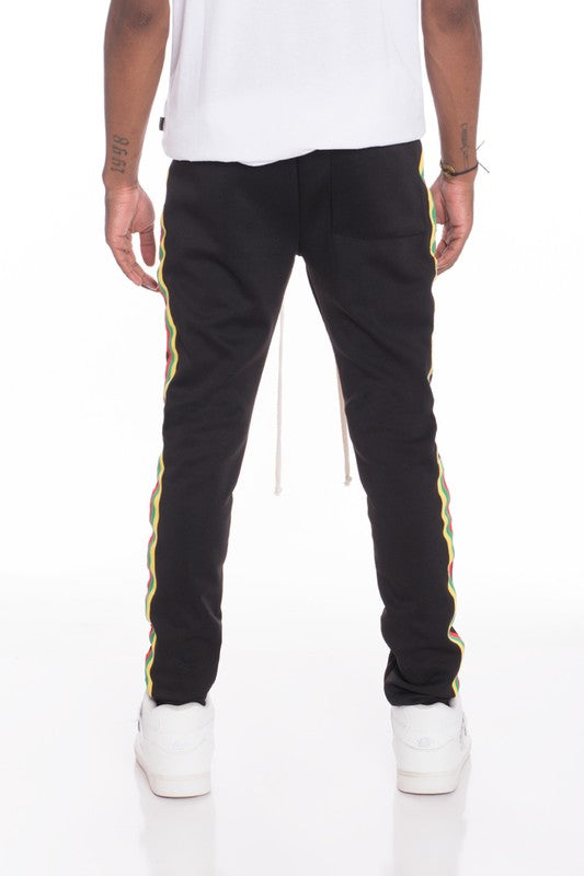 Rasta Taped Track Pants – 3 Colors, S–2XL
