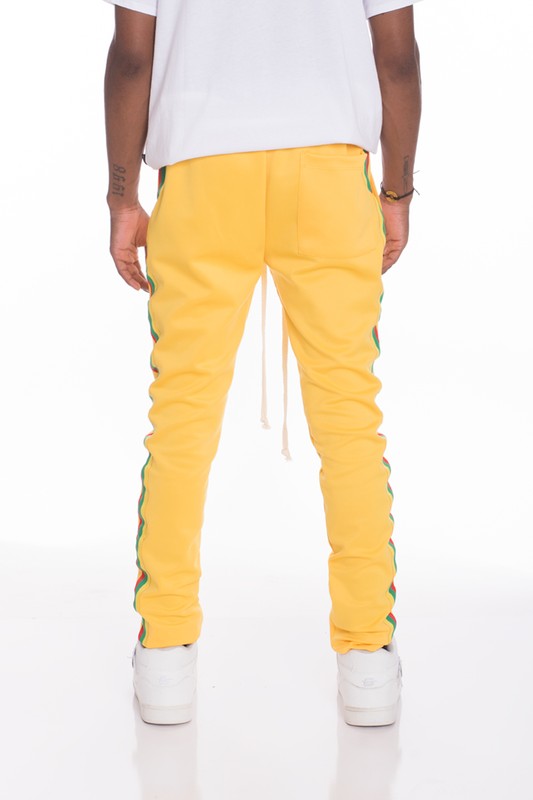 Rasta Taped Track Pants – 3 Colors, S–2XL