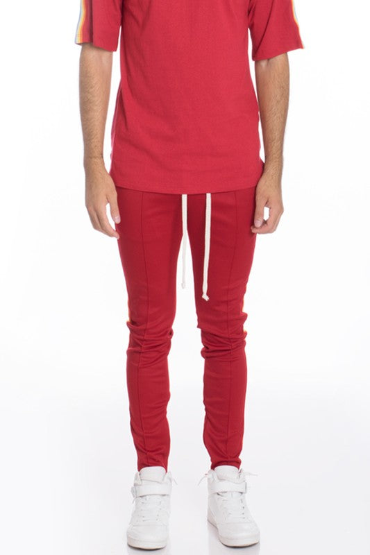 Rainbow Tape Track Pants – 3 Colors, S–2XL