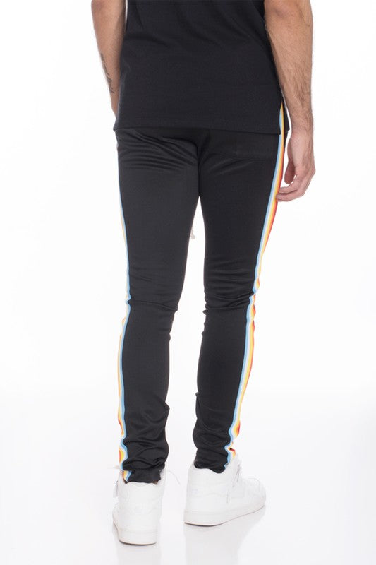 Rainbow Tape Track Pants – 3 Colors, S–2XL