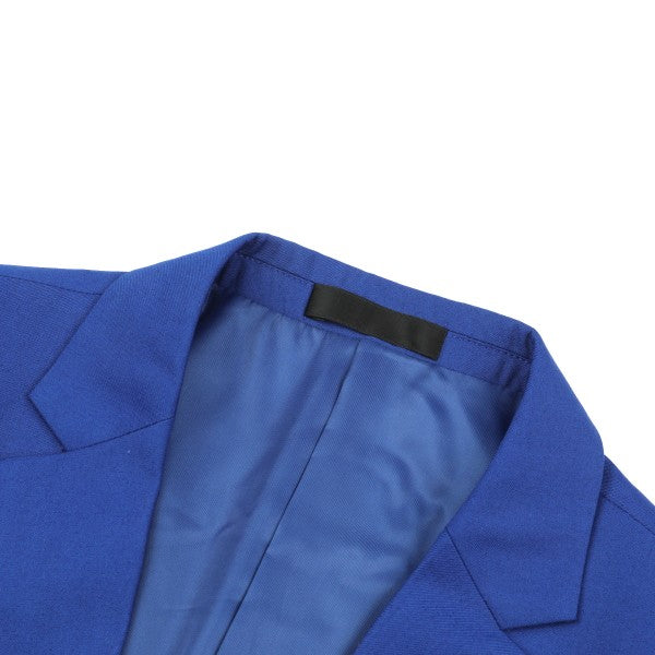 Men's Floral Print Notch Lapel Blazer | Slim Fit Fashion Jacket – Navy Blue, Sky Blue, Royal Blue & Multicolour