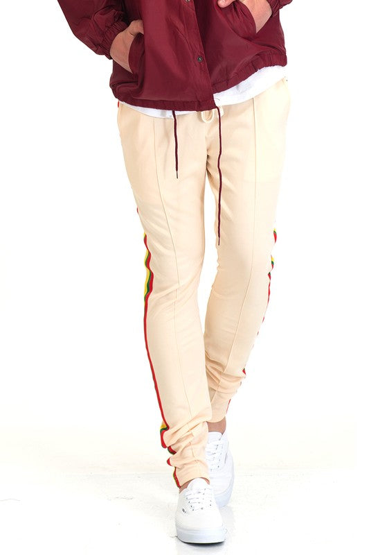 Rasta Taped Track Pants – 3 Colors, S–2XL