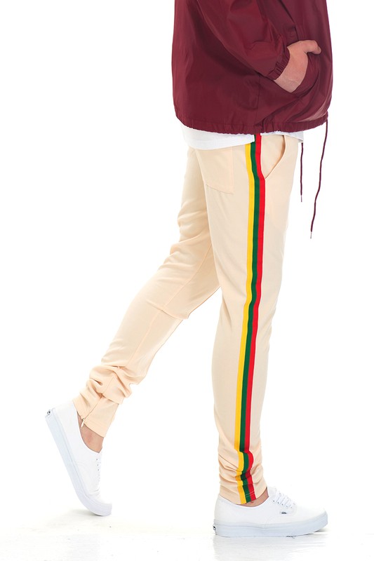 Rasta Taped Track Pants – 3 Colors, S–2XL