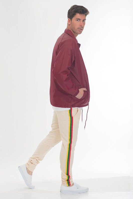 Rasta Taped Track Pants – 3 Colors, S–2XL Beige