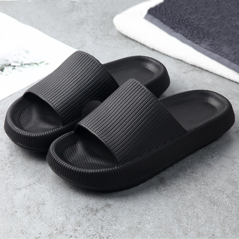 Unisex EVA Non-Slip Slides & Slippers – 14 Colors, Sizes 34–47 Black