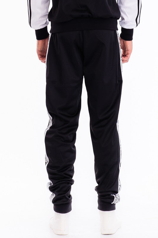 Snake Side Print Track Jogger – Black, S–3XL Black 2XL