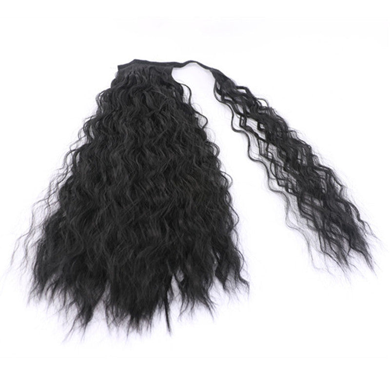 22-Inch Curly Corn Braid Ponytail Extension – Heat-Resistant Synthetic Hair