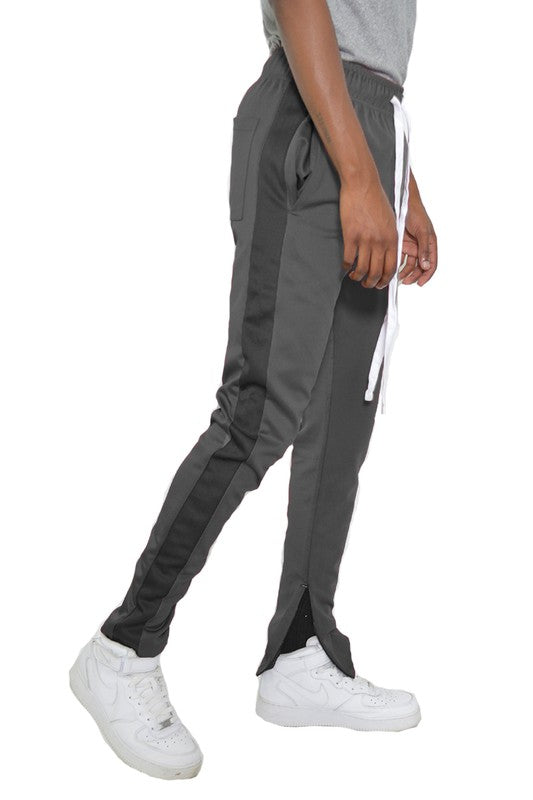 Single Stripe Track Pants Jogger – 20 Colors, S–3XL Dark Grey Black