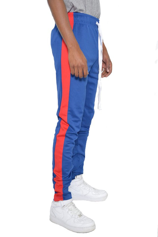Single Stripe Track Pants Jogger – 20 Colors, S–3XL Royal Red