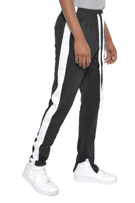 Single Stripe Track Pants Jogger – 20 Colors, S–3XL Black White