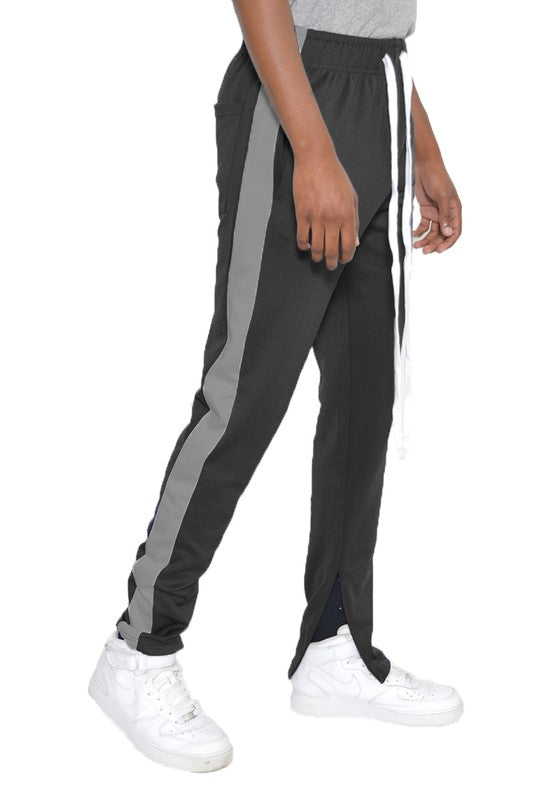 Single Stripe Track Pants Jogger – 20 Colors, S–3XL Black Dark Grey