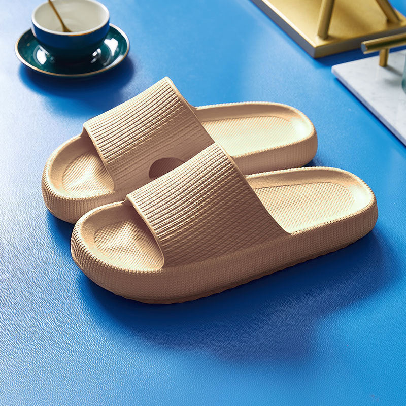 Unisex EVA Non-Slip Slides & Slippers – 14 Colors, Sizes 34–47 Khaki