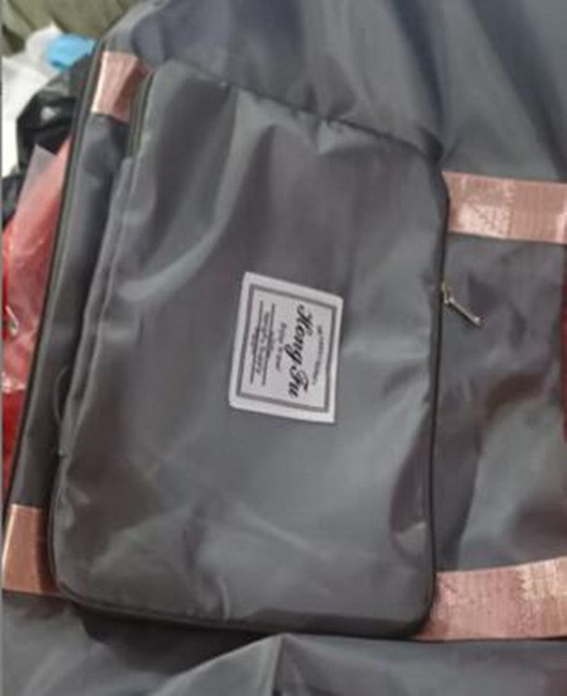 Dry & Wet Separation Sports Shoulder Bag – Large Oxford Gym Bag, 13 Colors Grey pink