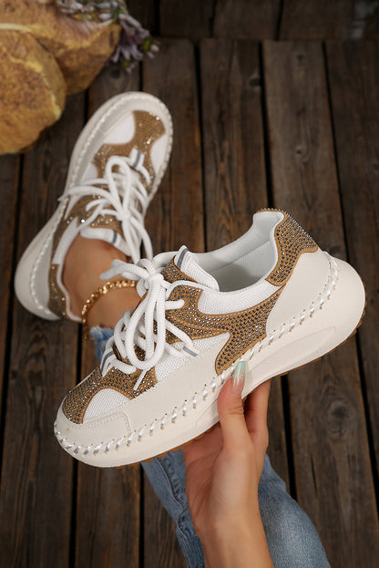 Abigail Lace Up Breathable Sneakers by Threaded Pear