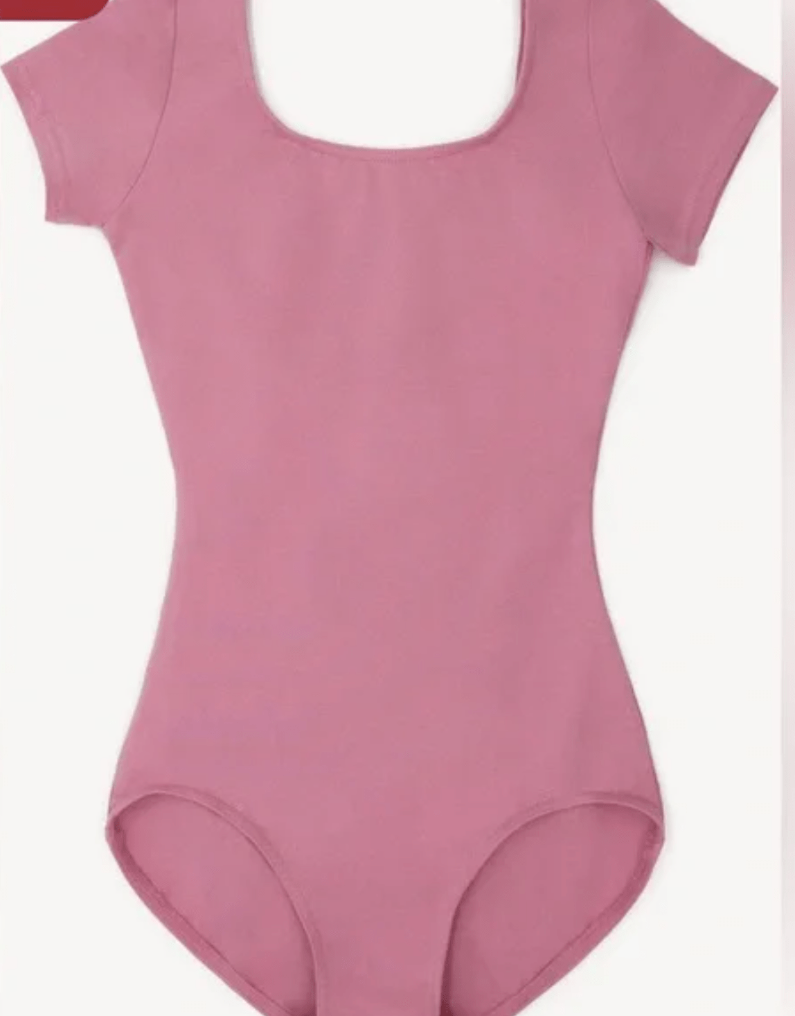 Pink leotard on a light pink background