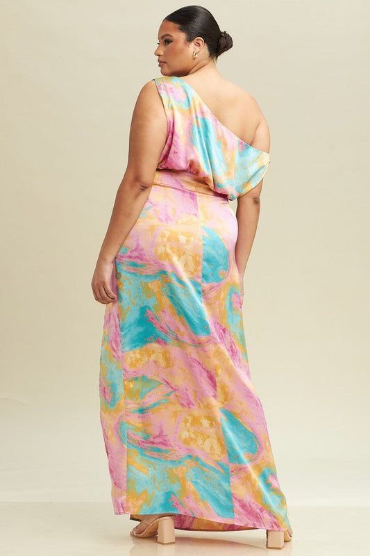 Aura Off Shoulder Maxi Dress | Plus Size