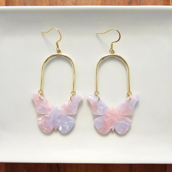 Bindi Enchanted Butterfly Earrings – 18K Gold-Plated Hypoallergenic Steel Hooks Enchanted OneSize