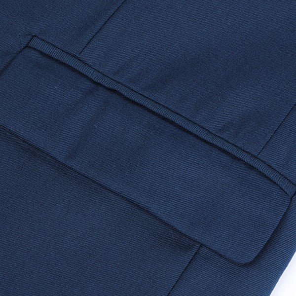 Men's One Button Slim Fit Business Blazer | Notched Lapel Daily Wear Jacket