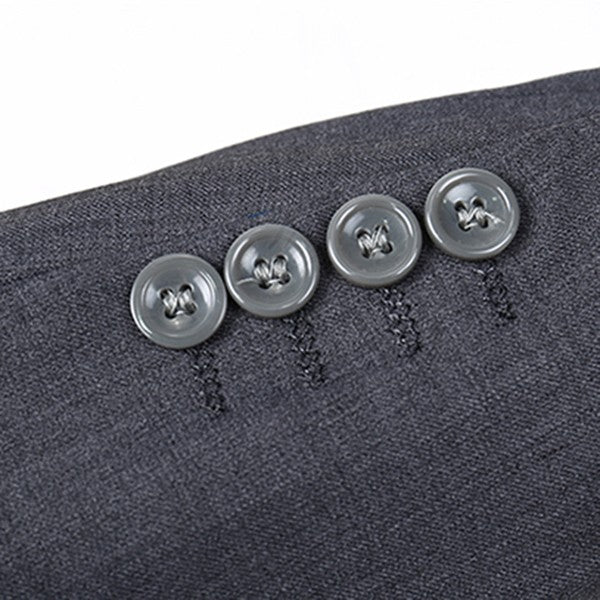 Men's One Button Slim Fit Business Blazer | Notched Lapel Daily Wear Jacket