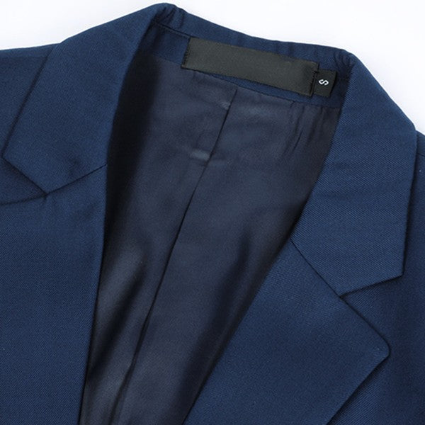 Men's One Button Slim Fit Business Blazer | Notched Lapel Daily Wear Jacket