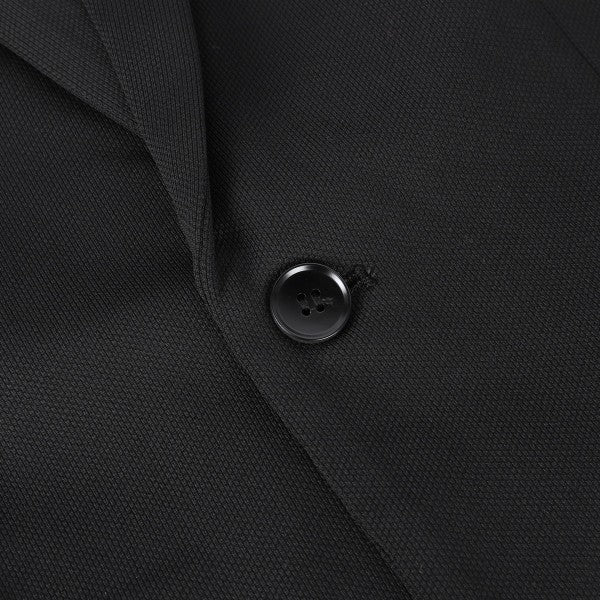 Men's Solid Color 1-Button Blazer | Notched Lapel Jetted Pocket Suit Jacket