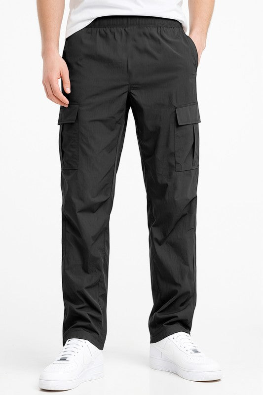 Men's Nylon Classic Cargo Pants Black