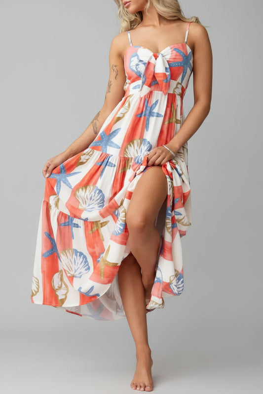 Seaside Maxi Dress CORAL MULTI