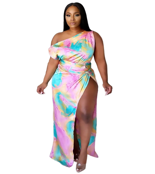 Aura Off Shoulder Maxi Dress - Plus Size