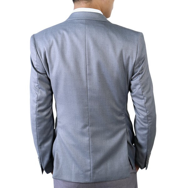 Men's One Button Slim Fit Business Blazer | Notched Lapel Daily Wear Jacket