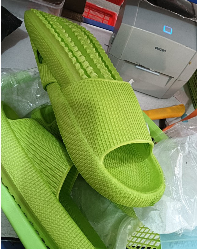 Unisex EVA Non-Slip Slides & Slippers – 14 Colors, Sizes 34–47 Avocado green