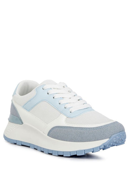 Rag & Co. Nairobi The Non-Ordinary Lace Up Sneakers Sky Blue