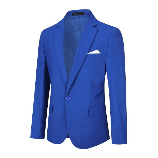 Men's Floral Print Notch Lapel Blazer | Slim Fit Fashion Jacket – Navy Blue, Sky Blue, Royal Blue & Multicolour
