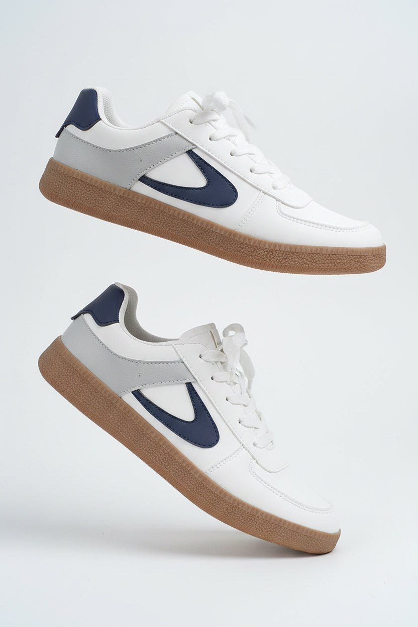 Elizabeth Leather Lace Up Sneakers by Threaded Pear