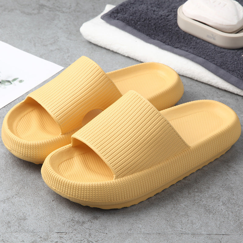 Unisex EVA Non-Slip Slides & Slippers – 14 Colors, Sizes 34–47 Yellow