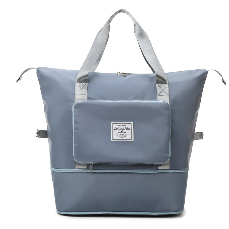 Dry & Wet Separation Sports Shoulder Bag – Large Oxford Gym Bag, 13 Colors Blue