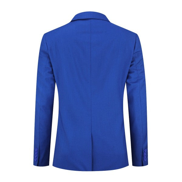 Men's Floral Print Notch Lapel Blazer | Slim Fit Fashion Jacket – Navy Blue, Sky Blue, Royal Blue & Multicolour
